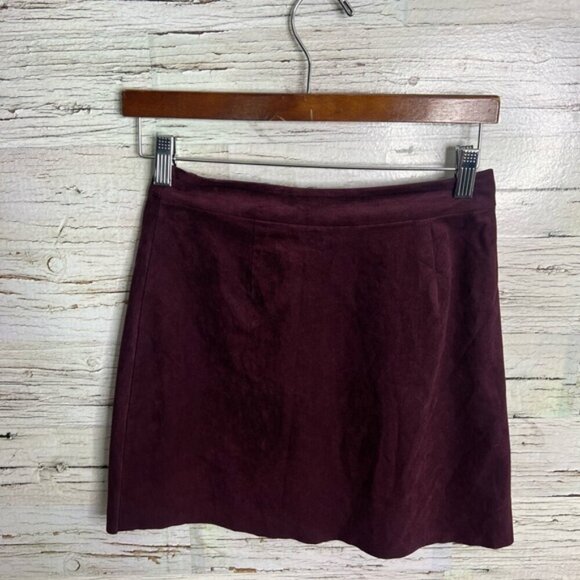 Artitzia Wilfred Free Nescher Skirt Maroon Wine  size xs - Picture 6 of 7